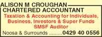Alison M Croughan Chartered Accountant - Mackay Accountants 1