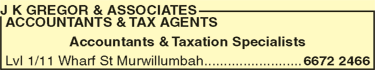 J K Gregor & Associates Accountants & Tax Agents - Mackay Accountants 2