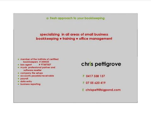 ChrisP Bookkeeping - Mackay Accountants 1