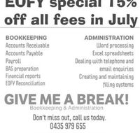 GIVE ME A BREAK Bookkeeping amp Administration - Mackay Accountants